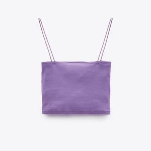 Purple Cropped Zara Tank!